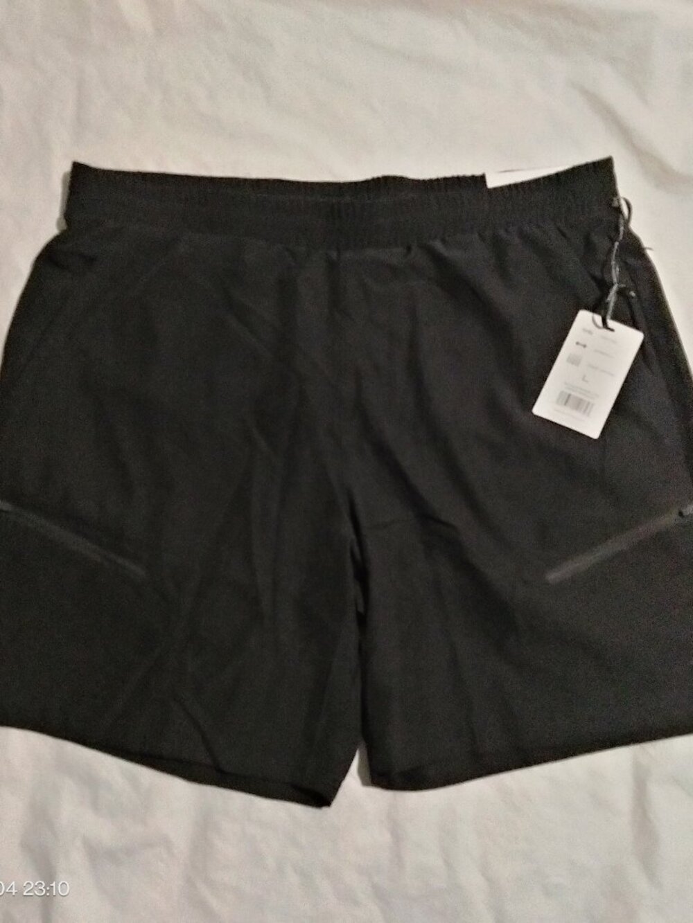 NWT RBX Men's Training Shorts Size L Black 7" Inseam Wicking Stretch Athletic